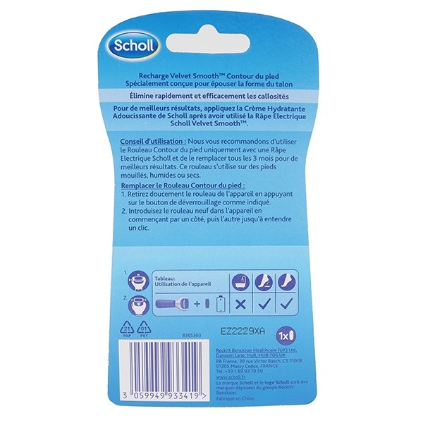 Scholl Velvet Smooth recharge Contour du pied