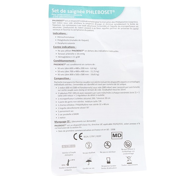 Set de saignée Phleboset