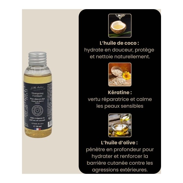 Bella Bestia Shampoing fortifiant chien et chat