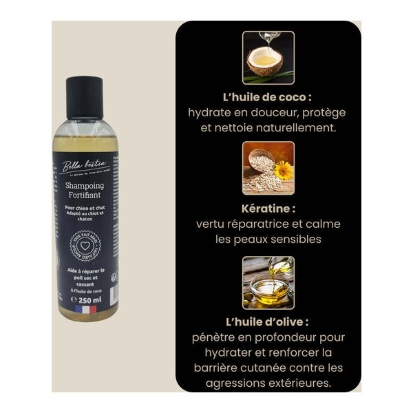 Bella Bestia Shampoing fortifiant chien et chat