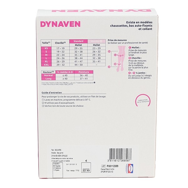 Sigvaris Dynaven Semi-opaque Chaussettes de Contention Femme Classe 2