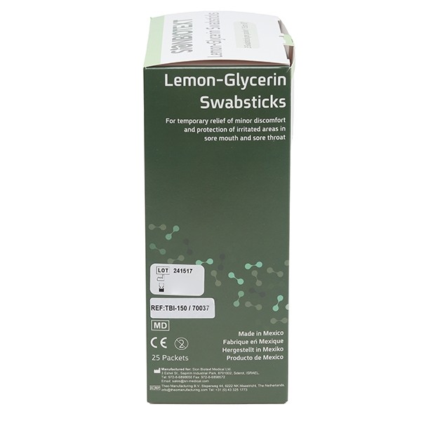 Bâtonnets glycérinés goût citron