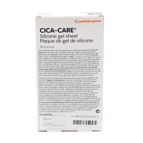 Cica Care plaque de gel de silicone