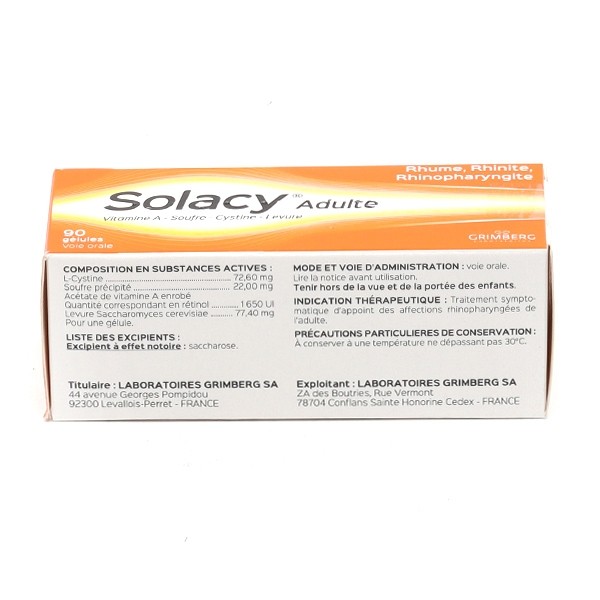 Solacy adulte gélule