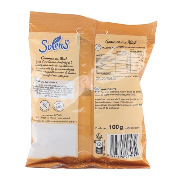 Solens gommes Miel