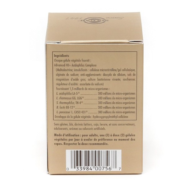 Solgar Advanced 40+ Acidophilus gélules