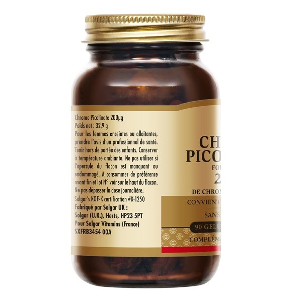 Solgar Chrome picolinate 200 µg gélules
