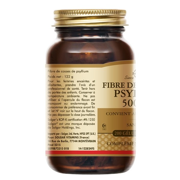 Solgar Fibres de cosses de Psyllium 500 mg gélules