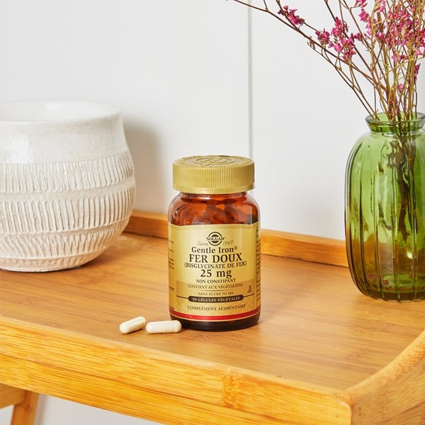 Solgar Gentle Iron Fer doux 25 mg gélules