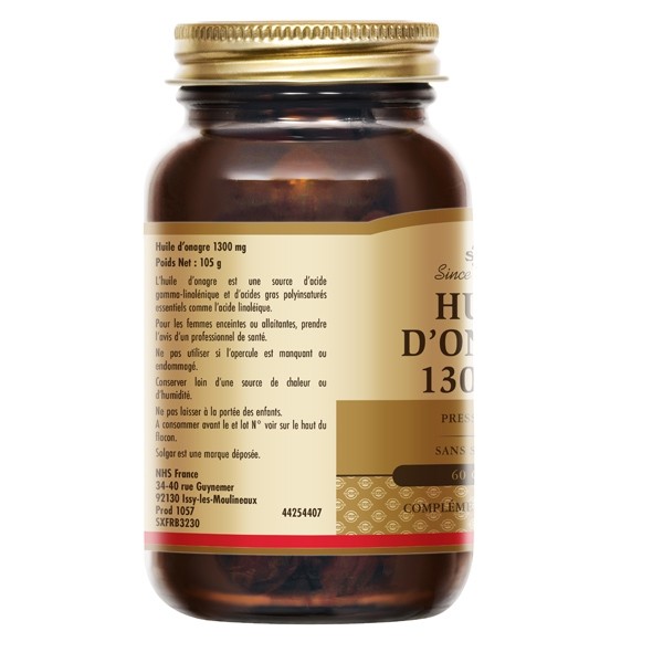 Solgar Huile d'onagre 1300 mg capsules