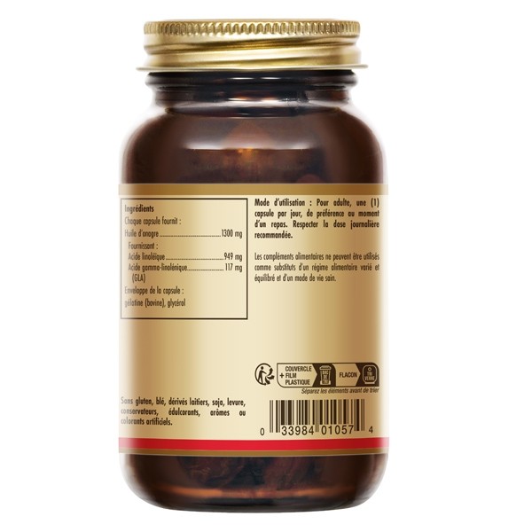 Solgar Huile d'onagre 1300 mg capsules