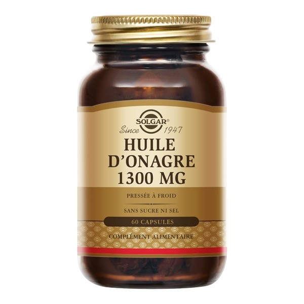 Solgar Huile d'onagre 1300 mg capsules