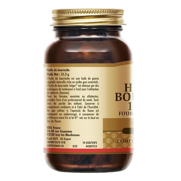 Solgar Huile de bourrache capsules