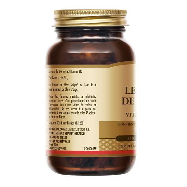 Solgar Levure de bière avec vitamine B12 comprimés