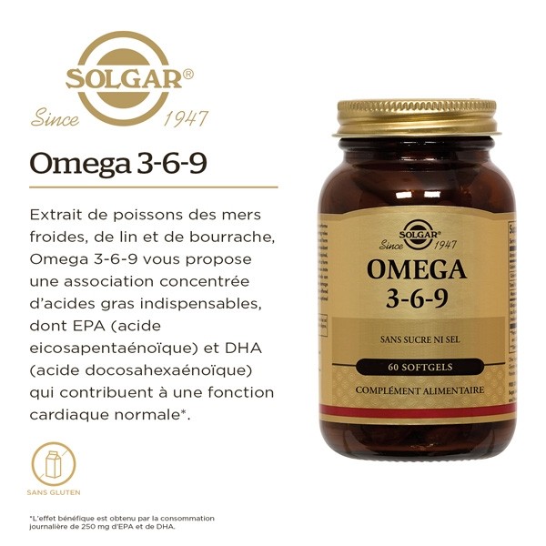 Solgar Omega 3-6-9 capsules