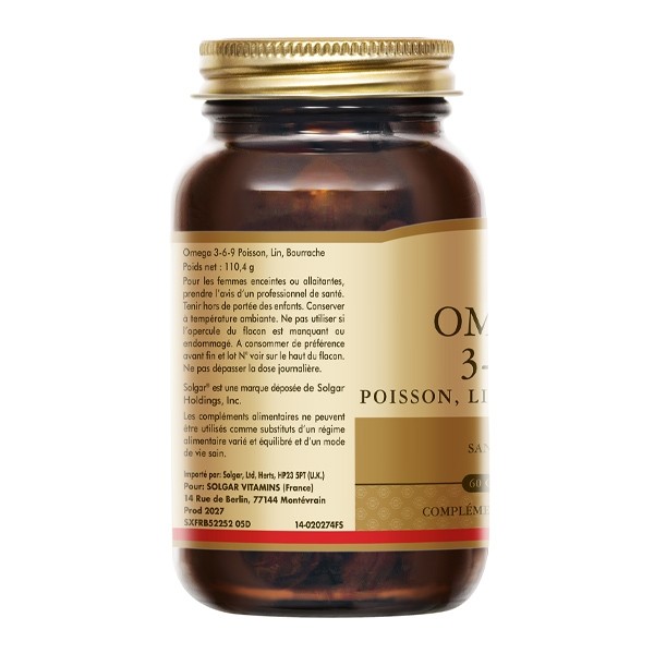 Solgar Omega 3-6-9 capsules