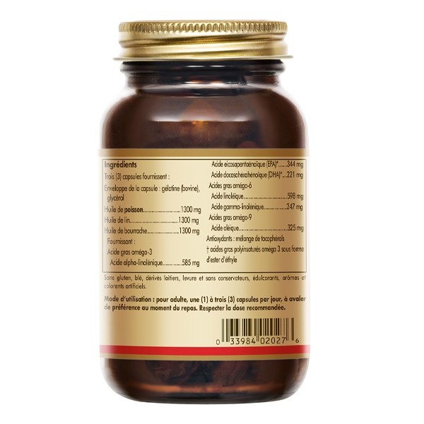 Solgar Omega 3-6-9 capsules