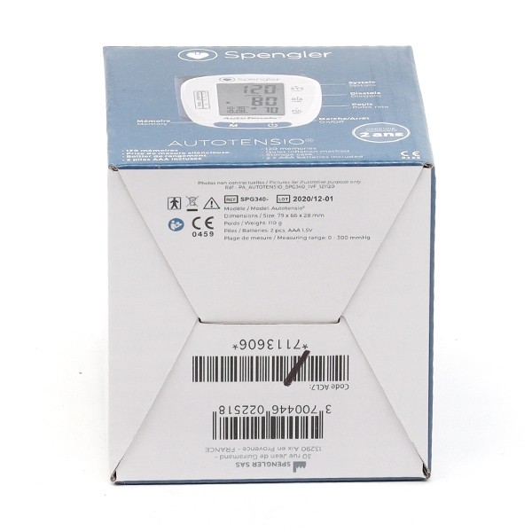 Spengler tensiomètre poignet Autotensio SPG 340P