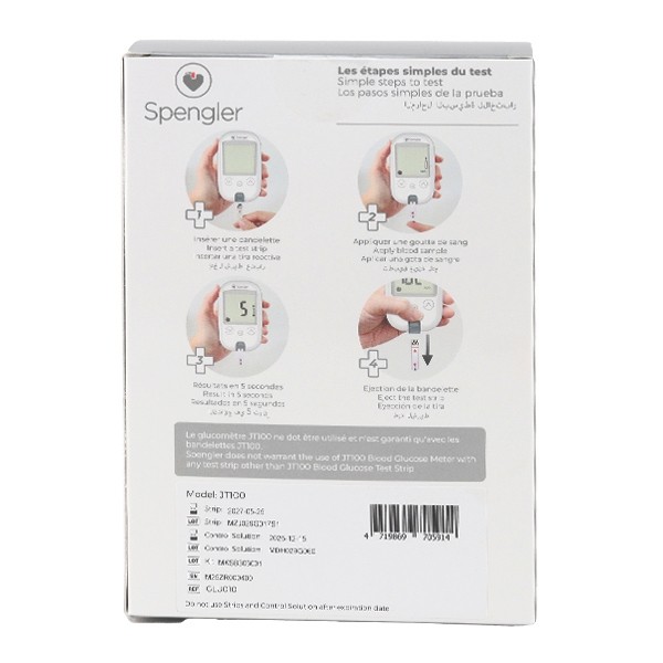 Kit lecteur de glycémie JT100