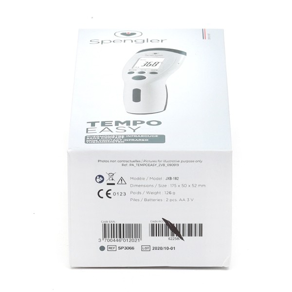 Thermomètre sans contact infrarouge Tempo Easy Spengler