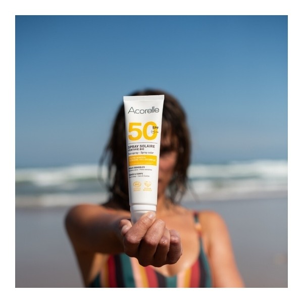 Acorelle Spray solaire SPF 50 Bio