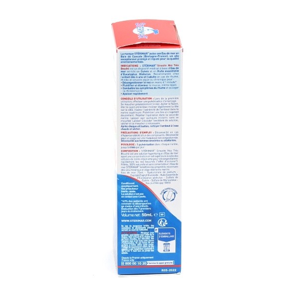 Stérimar Sinusite Nez très bouché spray nasal
