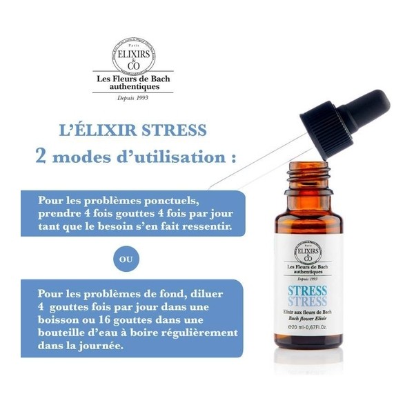 Elixirs and Co Fleurs de Bach Stress gouttes Bio