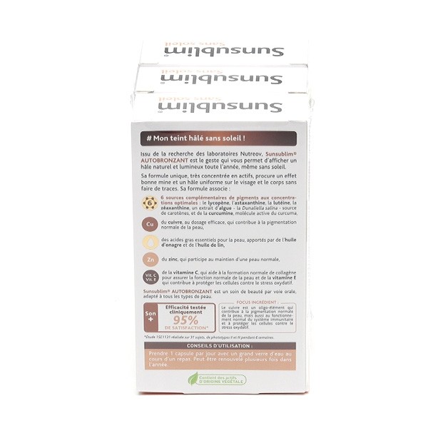 Sunsublim Autobronzant sans soleil capsules