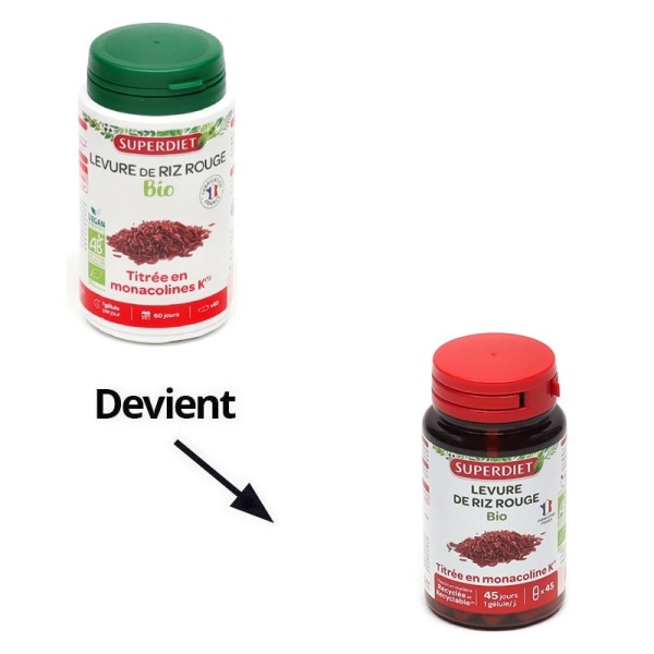 Super Diet levure de riz rouge bio gélules
