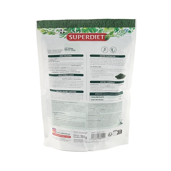Super Diet spiruline Bio poudre