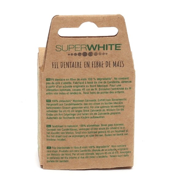 Super White fil dentaire biodégradable 50 m