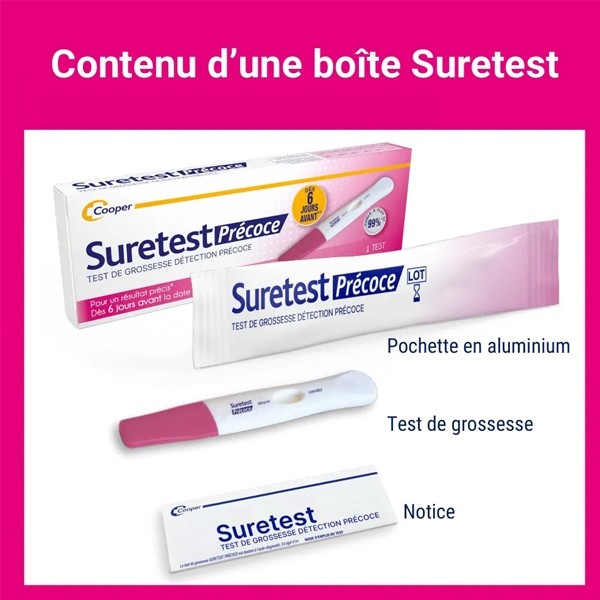 Suretest test de grossesse détection précoce
