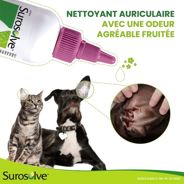 Surosolve nettoyant auriculaire Chien et Chat