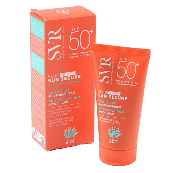 SVR Sun Secure Blur Teinté Crème solaire mousse SPF 50+