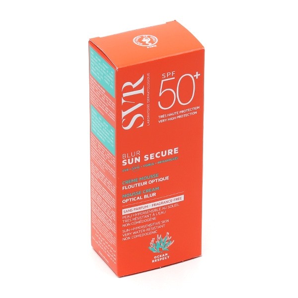 SVR Sun Secure Blur Crème mousse sans parfum SPF 50+