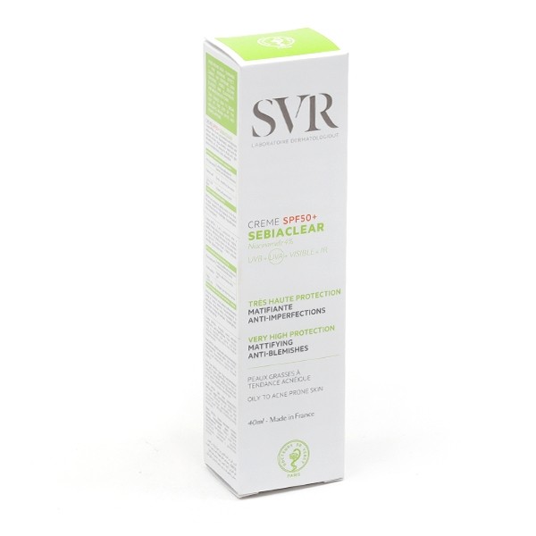 SVR Sebiaclear crème solaire SPF 50+