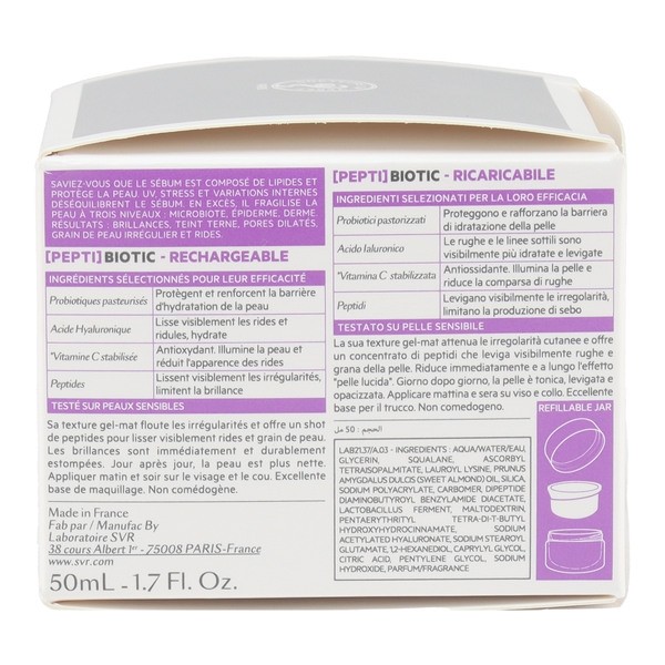 SVR Pepti Biotic Gel-Mat retexturisant lissant