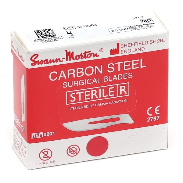 Swann Morton lames de bistouri stériles par 100