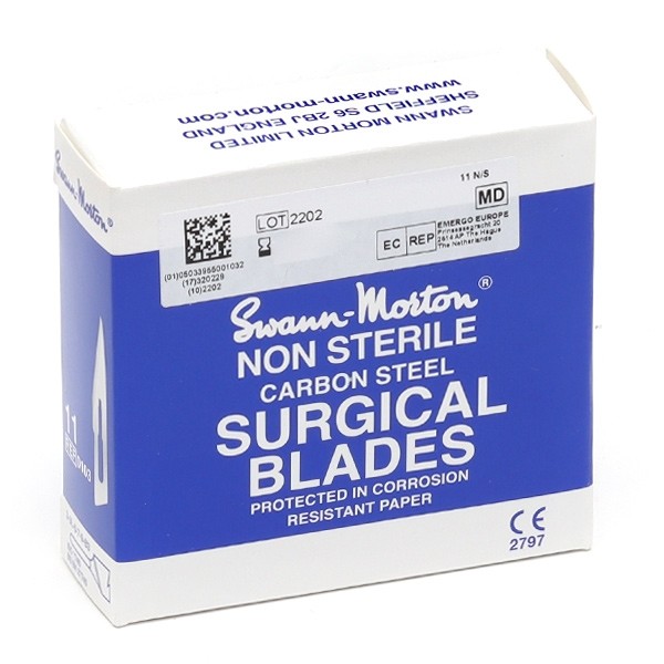 Swann Morton lames de bistouri non stériles par 100