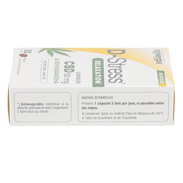 D Stress Relaxation CBD 50 mg & Ashwagandha capsules