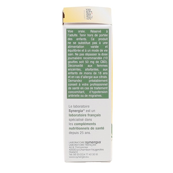 D Stress Relaxation Huile CBD 10% et Lavande gouttes