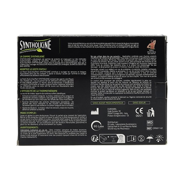 Syntholkiné patch chauffant grand format