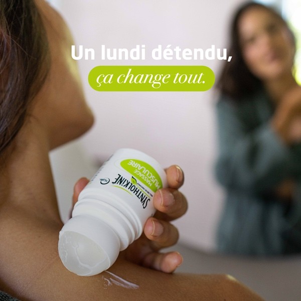 Syntholkiné roll-on de massage musculaire