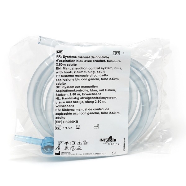 Uni'valve stop vide avec tubulure 250 cm