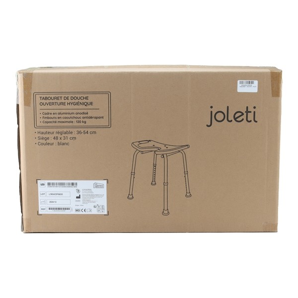 Tabouret de douche à poignées