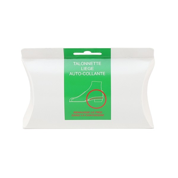 Talonnette de compensation en liège et cuir