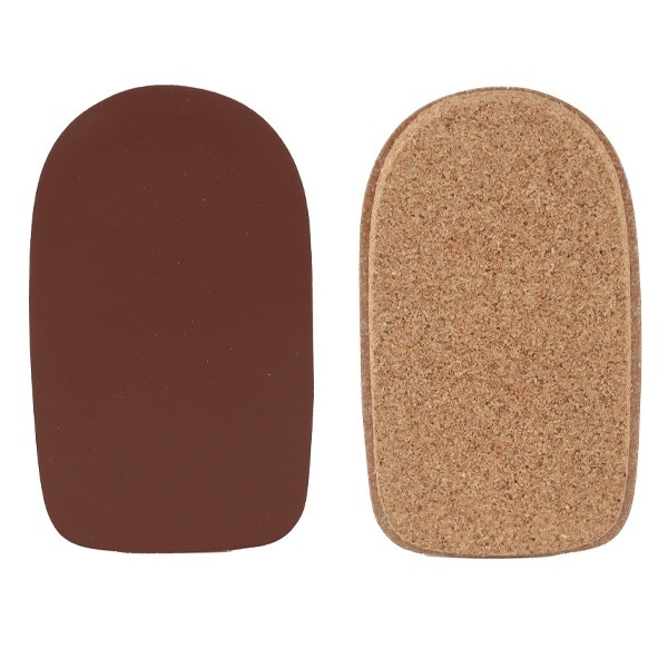 Talonnette de compensation en liège et cuir