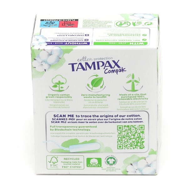 Tampax Cotton Bio Protection Super tampons