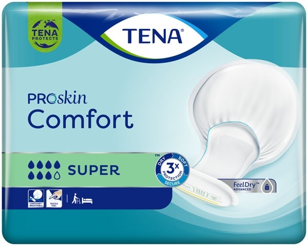 Tena Comfort Proskin protections anatomiques Super 7 gouttes