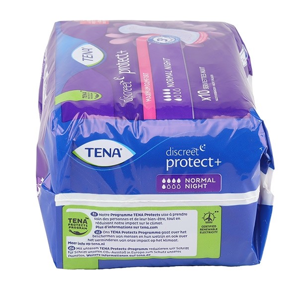 Tena Discreet Night Serviettes de nuit Normal 5 gouttes